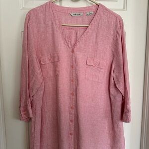 Orvis Pink Button-Up Shirt